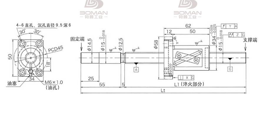 KURODA GG1520AS-BALR-1500A 日本黑田精工丝杆样本